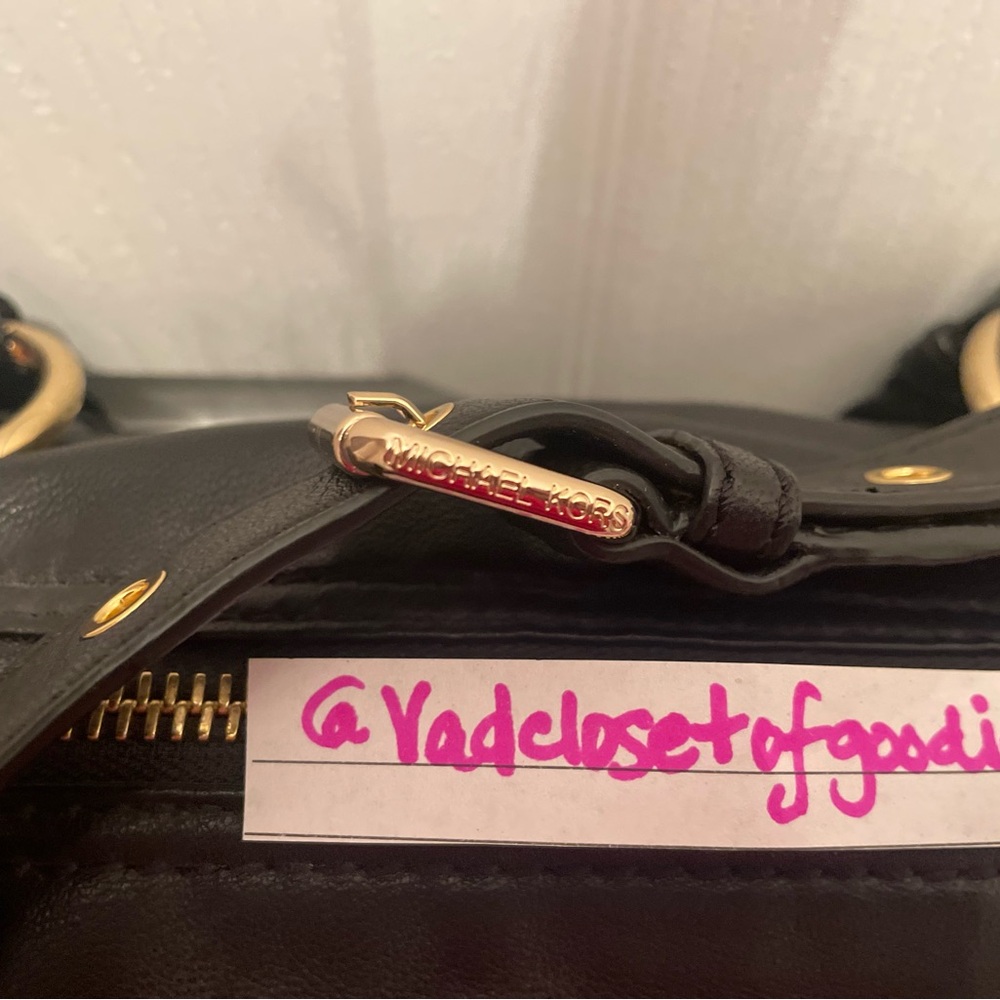 Black Leather Braided Women's Bag - Picture 5 of 7